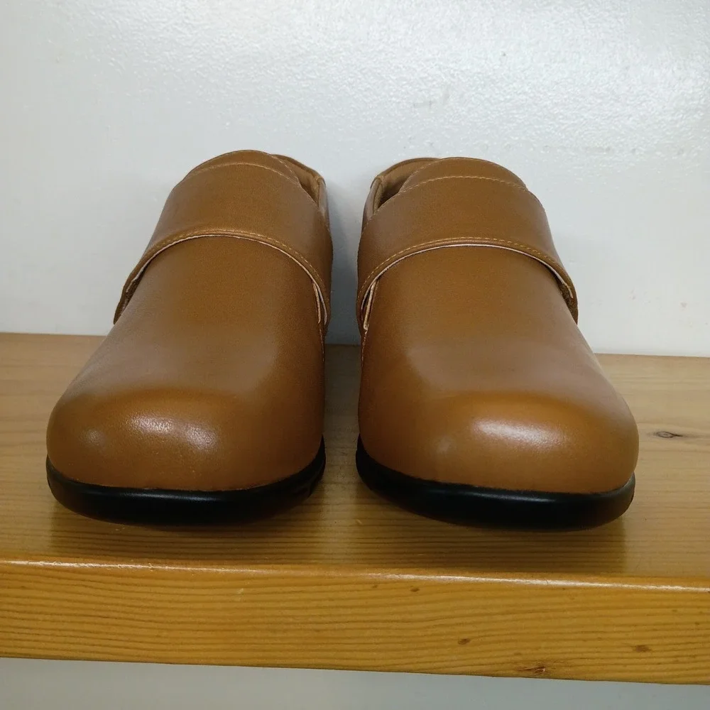 Propet Wallis Brown Leather Loafers Flats Shoes Women's Size 12 EE Comfort